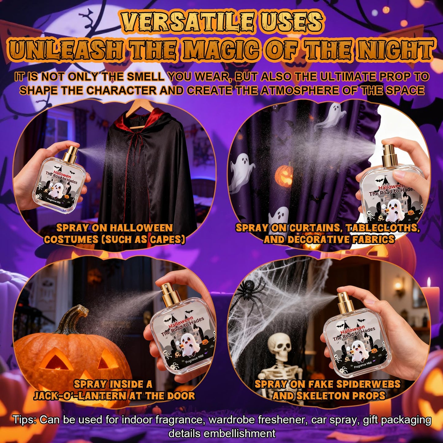 Halloween Perfume, Perfumes de Hombre, Halloween Perfume Mujer, Notas Amaderadas, Perfecto para halloween, Añade un Toque de Glamour, 50ml