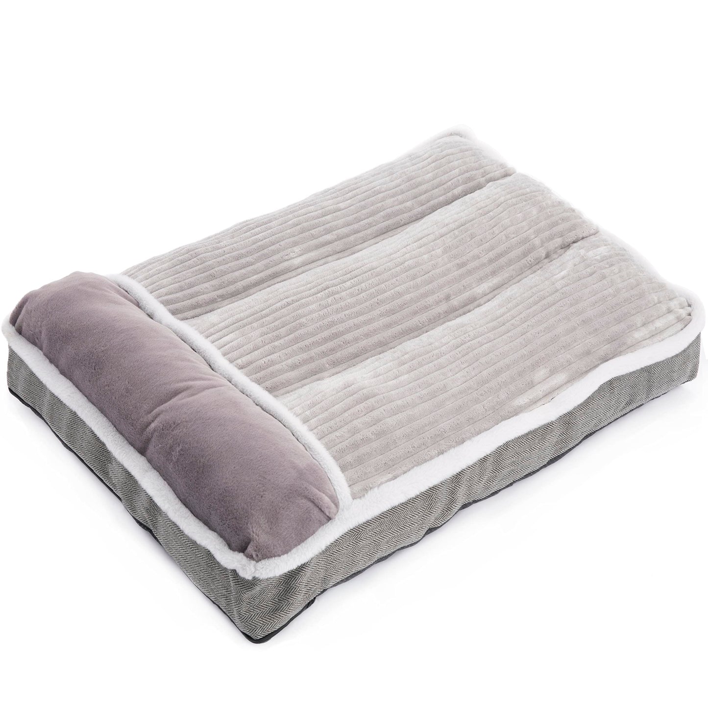 WINDRACING Cama para Perros medianos, colchón para Perros con Almohada para Jaula, sofá Cama para Perro, Cama súper Suave para Perros Grandes y pequeños, Cama para Mascotas