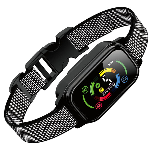 Collar Antiladridos Automático para Perros,Detección Inteligente de Ladridos con Modos de Vibración/Sonido/Fuerte Vibración,Resistente al Agua y Recargable,Adecuado para Perros Grandes y Medianos