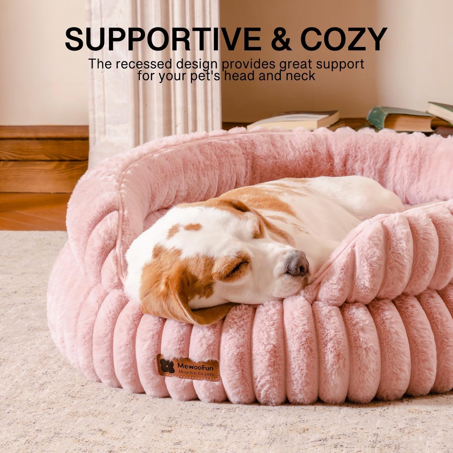 Camas para gatos de interior, cama lavable para gatitos, dona, antiansiedad, esponjosa, calmante para mascotas, para cachorros y gatos, sofá con parte inferior antideslizante