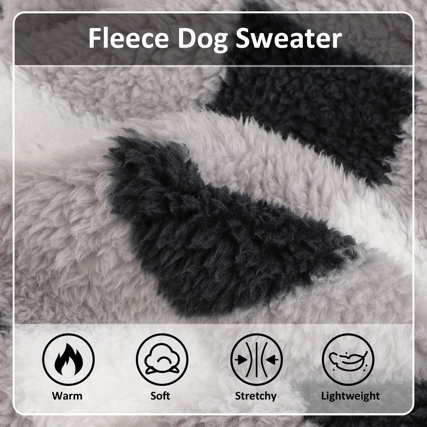 Sudadera de Forro Polar con Capucha para Perros pequeños, suéter cálido de Invierno para Cachorros, Ropa para Chihuahua, Yorkie, Taza de té, Ropa para Gatos (Negro a Cuadros, Talla XXS)