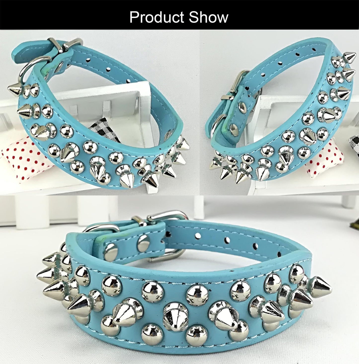 Collar de Perro Punk Collar de Perro Tachuelas Collar de Perro para Perros