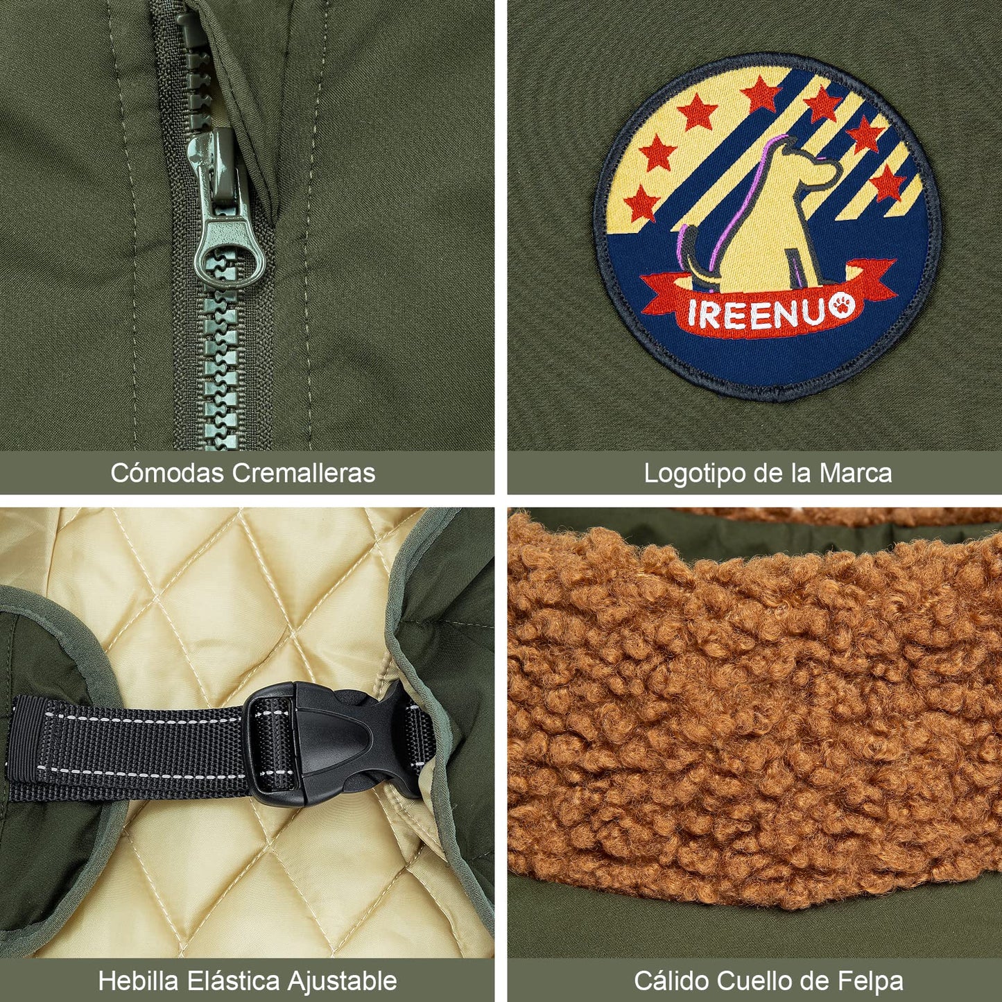 Abrigos para Perros Impermeable,Abrigo Perro para Perros medianos y Grandes, cálida Chaqueta Perro de Invierno con Hebilla Ajustable,3XL