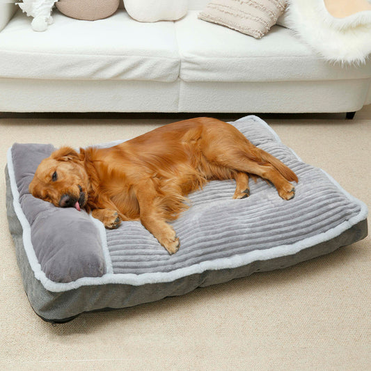 WINDRACING Cama para Perros medianos, colchón para Perros con Almohada para Jaula, sofá Cama para Perro, Cama súper Suave para Perros Grandes y pequeños, Cama para Mascotas
